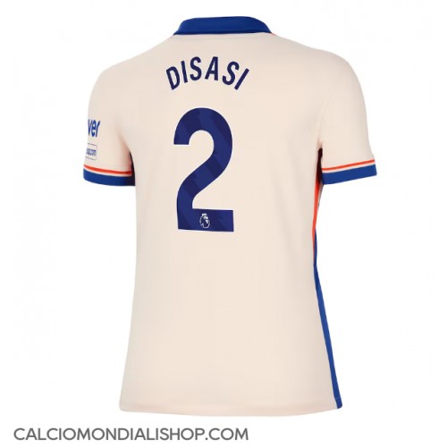 Maglie da calcio Chelsea Axel Disasi #2 Seconda Maglia Femminile 2024-25 Manica Corta